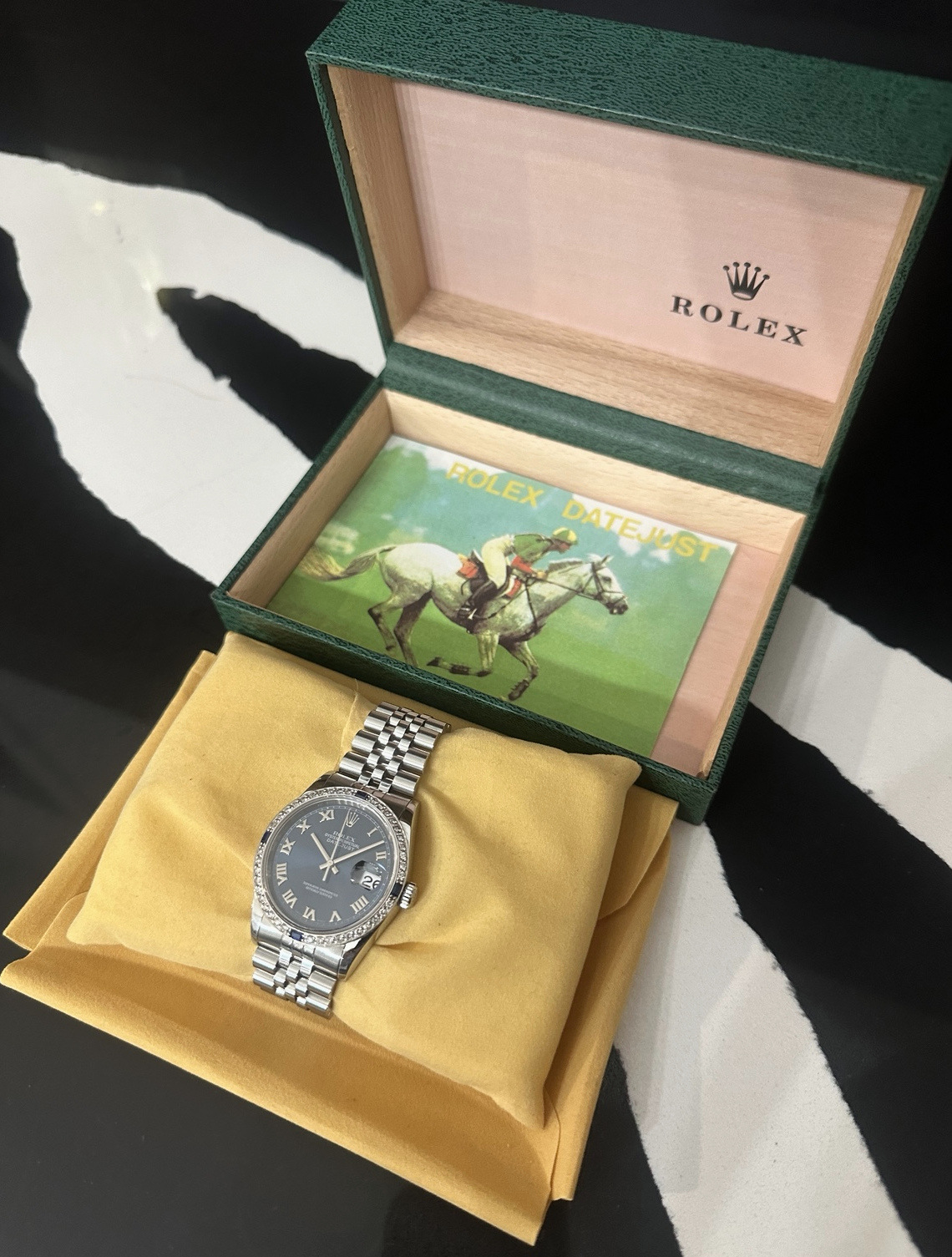 Rolex presentation box, Datejust booklet and watch